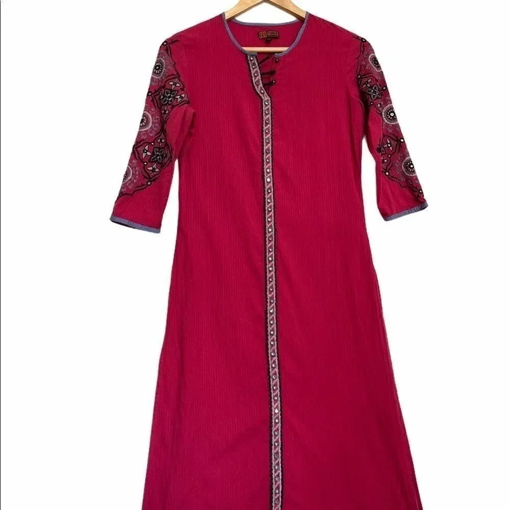 Pink Embellished Kurta Size 32